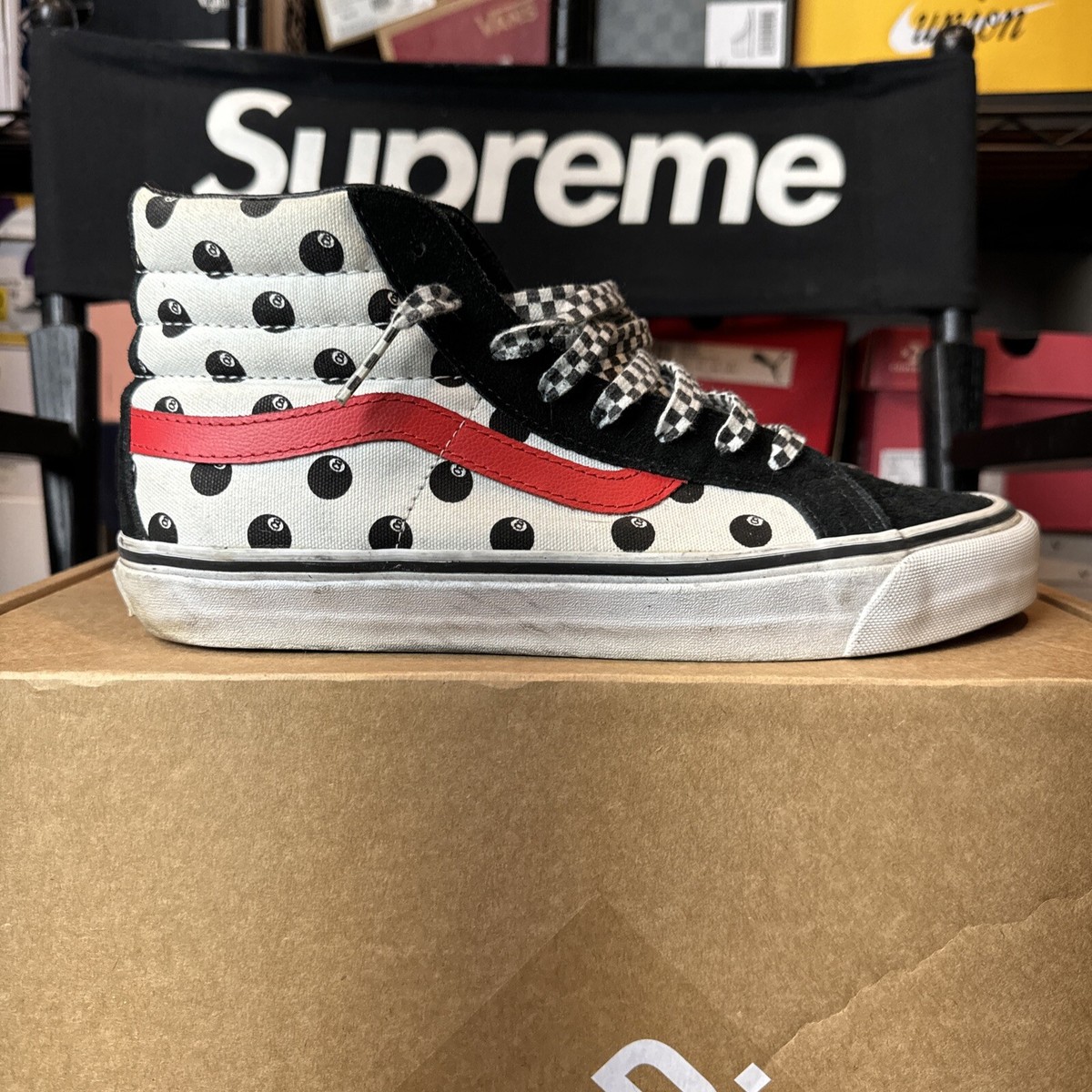 Vans X Stussy High 8 Ball Size 9 | eBay Vans X Stussy High 8 Ball Size 9 | eBay