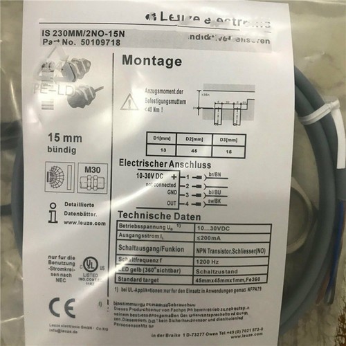 1PC New For Leuze IS 230MM/2NO-15N Inductive Proximity Switch Free Shipping#QW - Picture 4 of 4