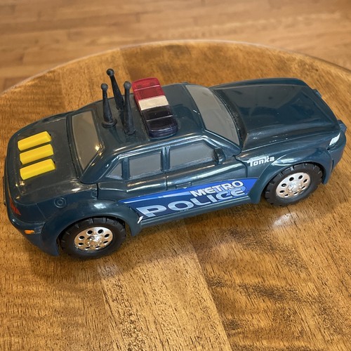 2011 Tonka Toughest Minis Sheriff Car Funrise Hasbro 06393 Lights & Sound Vtg - Picture 3 of 7