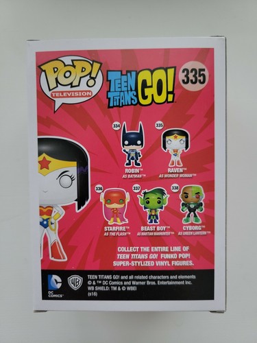 VAULTED FUNKO POP! Teen Titans Go! RAVEN AS WONDER WOMAN TRU EXCLUSIVE #335 TRU - Picture 3 of 6