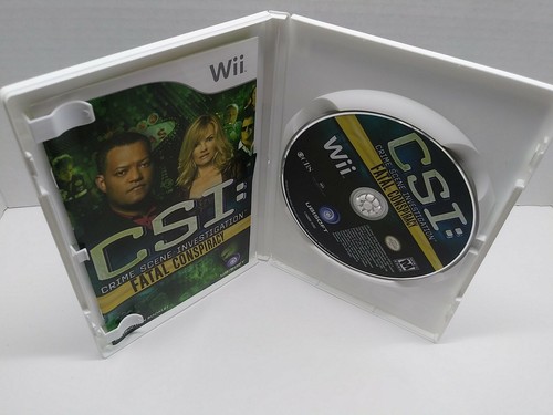 CSI: Deadly Intent & CSI Fatal Conspiracy Nintendo Wii Both Complete w/ Manuals - Picture 4 of 4
