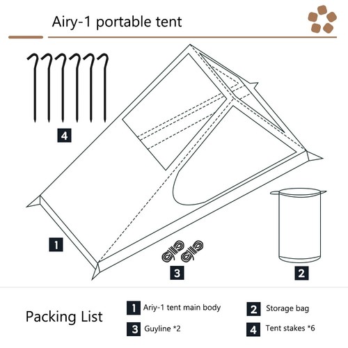 Tienda de campaña individual a prueba de mosquitos para acampar al aire libre ligera interior transpirable - Imagen 7 de 11