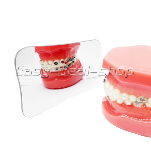 5pcs Dental Orthodontic Oral Intraoral Photographic 2-side Rhodium Glass Mirrors - Picture 2 of 12