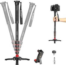 Manbily Camera Monopod with Feet, A-222 RED Camera Monopod US
