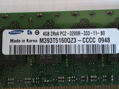 HP 8GB 2 X4GB 345114-061 2GB 2RX4 PC2-3200R DDR2-400MHz ECC Registered CL3 - Picture 6 of 8