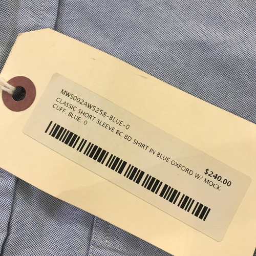 Thom Browne New York Shirt Mens 0 Button Down Oxford  Designer Stripe Preppy - Picture 5 of 12