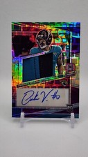 2023 Panini Spectra Aspiring Patch Autographs Neon Purple Parker Washington /30