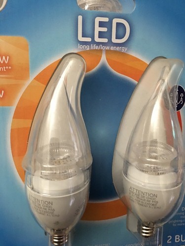 12X2Pack Led Light Bulb DAY LIGHT 40W/4W LED CAC Clear Candelabra Base Dimmable - Picture 11 of 12