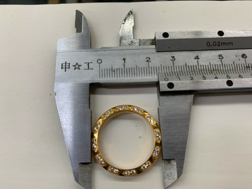 CREATED DIAMOND SAPAHIRE pyramid BEZEL insert ring fits Rolex DATEJUST Men Mid - Picture 11 of 14