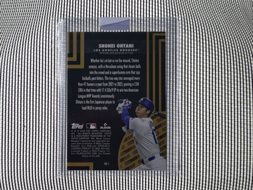 Shohei Ohtani 2024 Topps Update Black Gold #BG-1 Angels Dodgers Superstar MVP - Foto 2 di 2