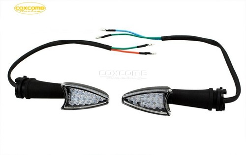 Triangle Amber LED Turn Signal Light Indicator Lamp For Yamaha YZF-R1 R6 FZ1 FZ6 - Picture 6 of 11