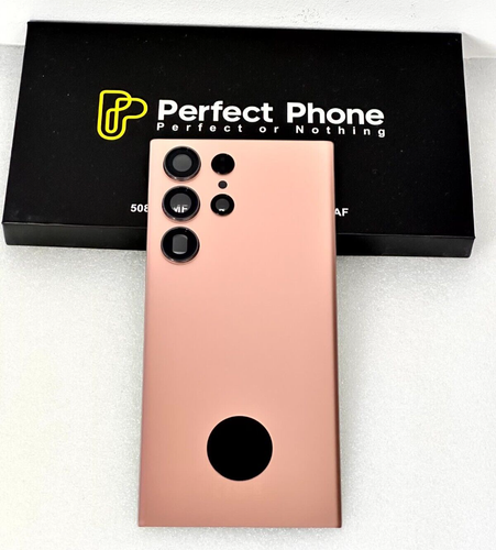 SAMSUNG S23 ULTRA S918 OEM VETRO POSTERIORE COVER POSTERIORE CON ADESIVO RICAMBIO-UK - Foto 5 di 13