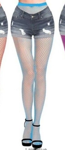 Female Sexy Fishnet Full Length Stockings Mesh See Through Grid Style Tights - Picture 19 of 50