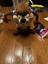 Taz Plush Space Jam Looney Tunes Warner Brothers - With Tag
