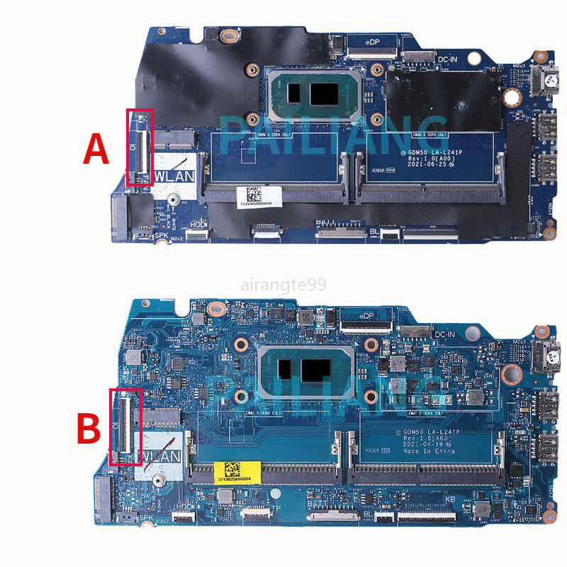 Motherboard For Dell Inspiron 15 3511 VOSTRO 15 3510 LA-L241P i3