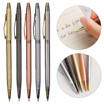 Luxury High Quality Metal Ballpoint Pen Twist Wave Pattern Drawing Ink Office Luxury High Quality Metal Ballpoint Pen Twist Wave Pattern Drawing Ink Office