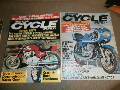 9 MOTOR CYCLE WORLD Motorcycle Magazines 1974 1975 1976 1977 - Picture 2 of 6