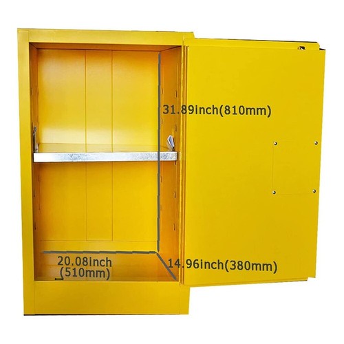 PreAsion Flammable Liquid Safety Cabinet 40 Gallon Fireproof Safety Storage Box - Picture 4 of 10