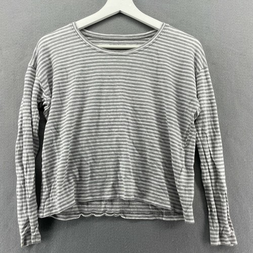 Eileen Fisher 100% Linen Striped T 