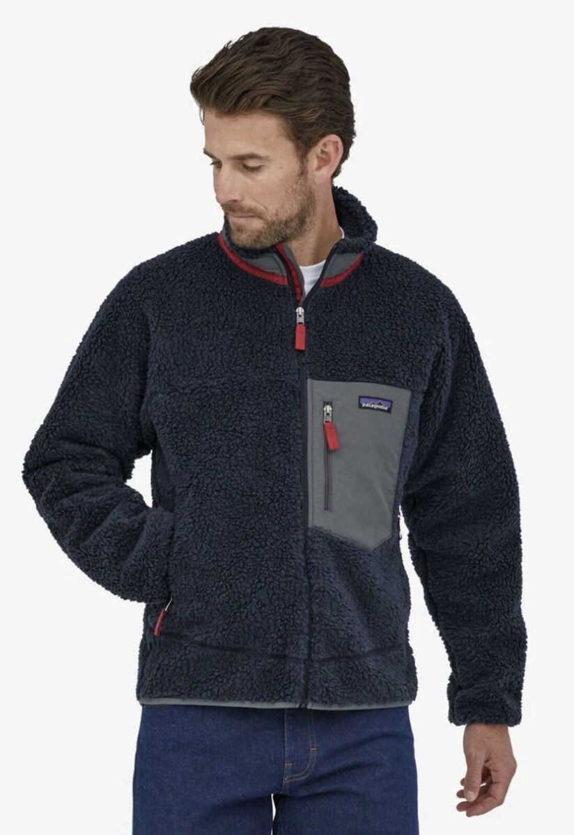Patagonia Classic Retro-X Jacket New Navy Blue/Wax Red 23056 Patagonia Classic Retro-X Jacket New Navy Blue/Wax Red 23056