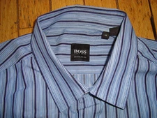 BOSS HUGO BOSS MEN'S REGULAR FIT BUTTON UP LUCAS SHIRT SIZE MEDIUM GREAT!