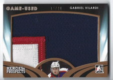 2015-16 ITG Heroes & Prospects Gabriel Vilardi Game-Used Patch jersey card 15/20