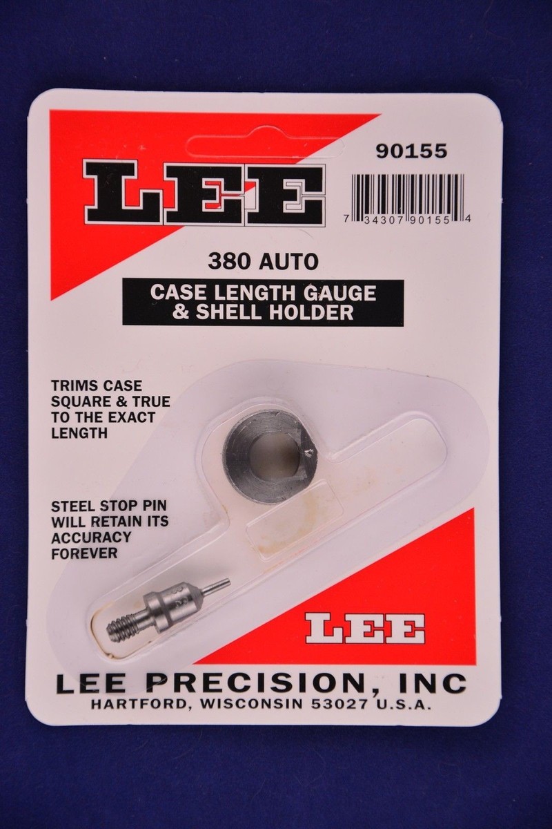 Lee 90155 Case Length Gauge &amp; Shell Holder 380 Auto #90155 | eBay