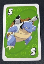 Blastoise (Green) #5 Pokemon Japanese UNO Mattel Card GNH17 2022