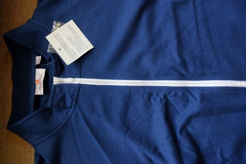 Nuevo con etiquetas Conjunto de chaleco Quacker Factory azul marino mezcla de algodón tejido falda y estrás cremallera-2X - Imagen 9 de 13
