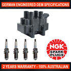 <!--F#f_0-->4x NGK Spark Plugs w/ Swan Ignition Coil Pack for Holden Astra TR Vectra JR JS<!--F/-->