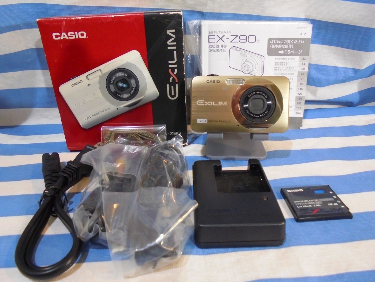 Casio EXILIM EX-Z90 Gold,12MP,3x,f/3.1￼,2.7in Excellent