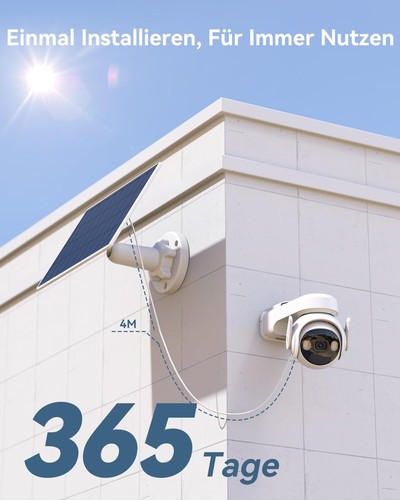 Imou 2K Solar Überwachungskamera Aussen Akku 360° PTZ WLAN IP Kamera PIR IP66 - Bild 2 von 16