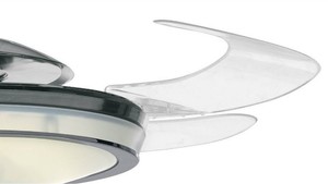 Details About Hunter Fan 48 Inch Brushed Chrome Retractable Blade Ceiling Fan With Remote