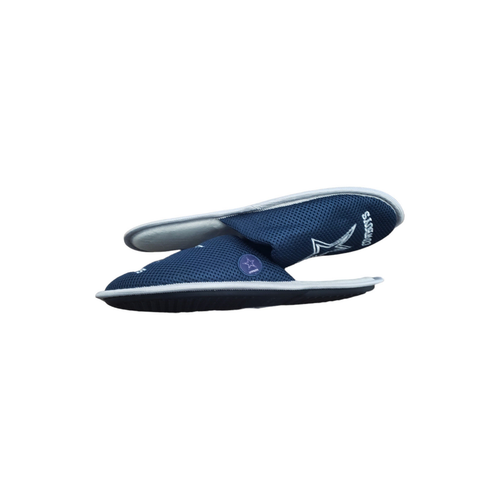 Dallas Cowboys NFL FOCO Big Logo Colorblock Mesh Slide Slippers Navy Size XL - Picture 4 of 10