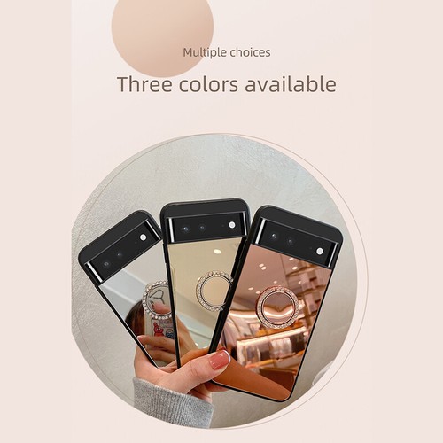 Luxury Shockpoof Mirror Diamond Ring Case For Google Pixel Fold Pro 7 7a Pro 6a - Picture 11 of 15