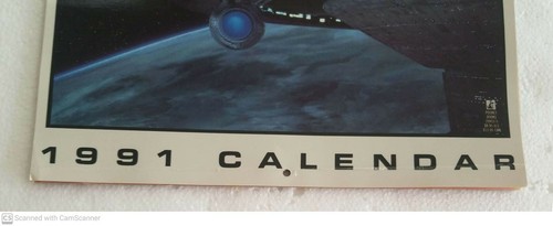 STAR TREK 1991 12 MONTH CALENDAR 12 X 12 with Centerfold Suitable for Framing - Picture 2 of 5
