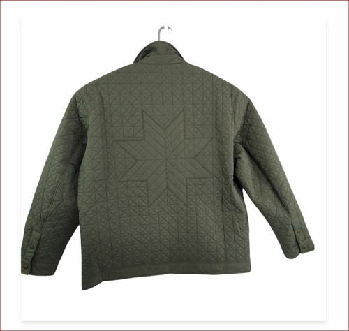 Lands End Primaloft Diamond Quilted Jacket Mens BigTall XXL 50~52 OliveGreen NEW - Picture 6 of 12