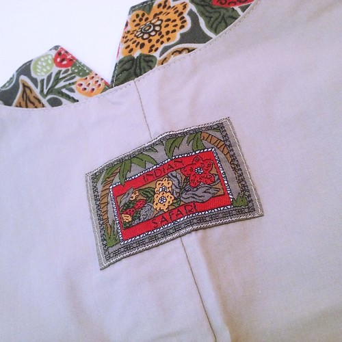 Vintage 80s-90s Catalina Floral Safari Vest Waistcoat Lady-10 Cotton Tie-Belt - Picture 12 of 12
