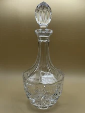 Gorham Hand Cut Crystal 12” Liquor Decanter, Contemporary Design