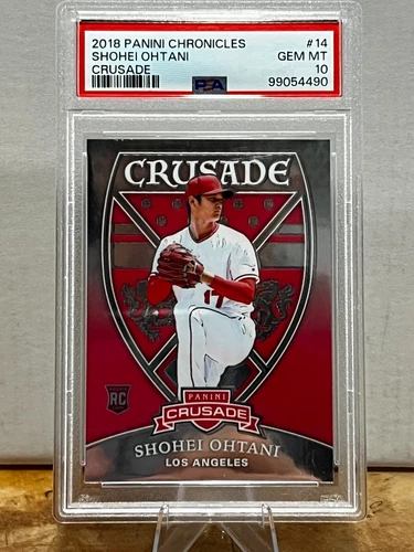 SHOHEI OHTANI LA DODGERS 2018 CHRONICLES CRUSADE PSA 10 GEM MINT RC ROOKIE MVP!