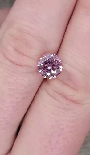 1 CT Natural Baby Pink Diamond Round Cut VVS1 D Grade Certified Stone. - Picture 2 of 5