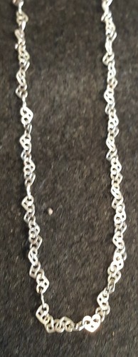 COLLAR DE CORAZONES DE PLATA ESTERLINA DE COLECCIÓN MILOR ITALIA 925 34 PULGADAS DE LARGO ESTADO - Imagen 2 de 7