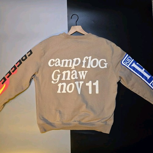 Camp Flog Gnaw Sweatshirt Adult L Lucky Me I See Ghosts Kid Cudi Nov 11 Kanye - Picture 4 of 4