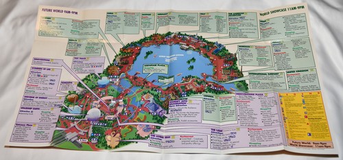 Libro guía EPCOT 1999 mapa grande nave espacial pista de prueba de la tierra escaparate mundial Kodak - Imagen 6 de 12