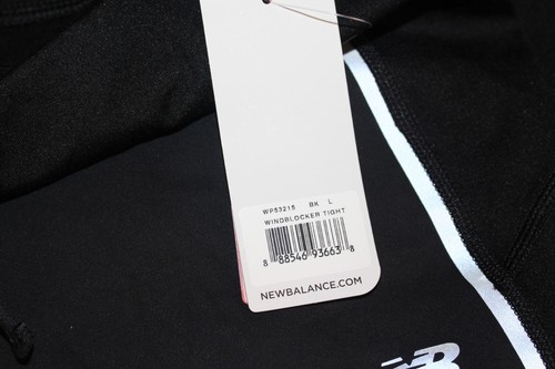 New Balance Windblocker Tight Women's Pants LARGE BLACK WP53215 NEW - Picture 6 of 7