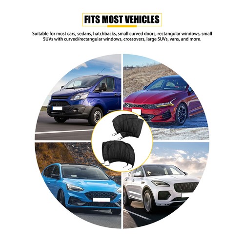 4脳 Car Side Front Rear Window screen Sun Shade Cover Mesh Bugs Net UV Protection - Picture 7 of 12