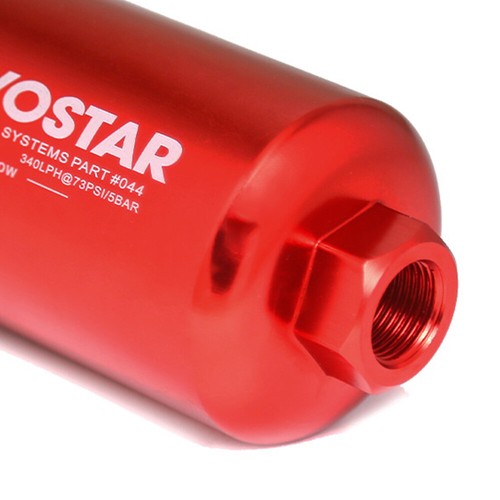 RED Universal Pompa Carburante Elettrica Alta Pressione Esterna 380LPH 12V Racing - Foto 8 di 14