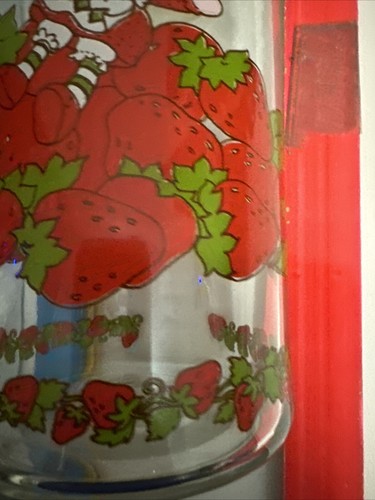 Vintage Strawberry Shortcake Glass Cannister Jar 1980 American Greetings Fresh - Picture 11 of 22
