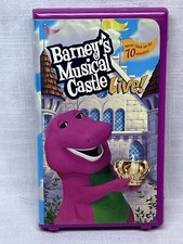 Barney's Musical Castle Live! VHS 2001 Video Tape Sing Along Songs Kids Cartoon