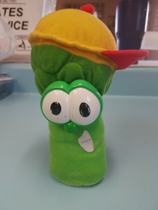 Vintage Veggie Tales Fisher Price 1999 Junior Jr Asparagus 8